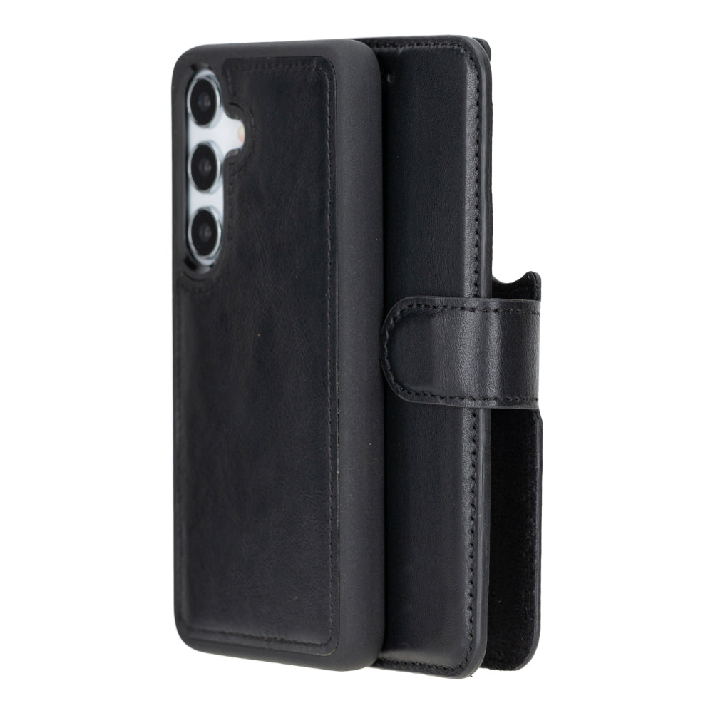 Sapiens Samsung Galaxy S25 Detachable Leather Wallet Case