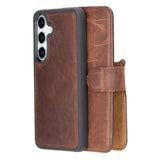 Sapiens Samsung Galaxy S25 Detachable Leather Wallet Case