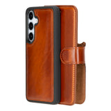 Sapiens Samsung Galaxy S25 Detachable Leather Wallet Case