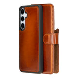 Sapiens Samsung Galaxy S25 Plus Detachable Leather Wallet Case