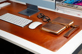 Natural Leather Desk Mat Medium