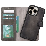 Magic I Phone 16 Pro Detachable Leather Wallet Case