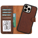 Magic I Phone 16 Pro Max Leather Detachable Wallet Case