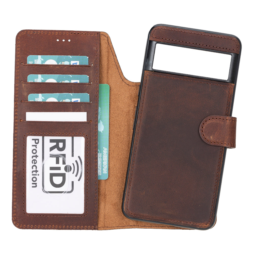 Sapiens Google Pixel 8 Pro Detachable Leather Wallet Case
