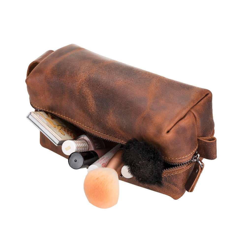 Vera Leather Dopp Kit, X Large