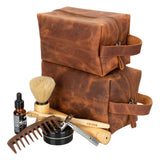 Vera Leather Dopp Kit, X Large