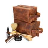 Vera Leather Dopp Kit, Large