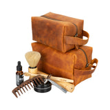 Vera Leather Dopp Kit, X Large