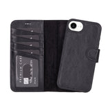 Magic I Phone 16 E Detachable Leather Wallet Case