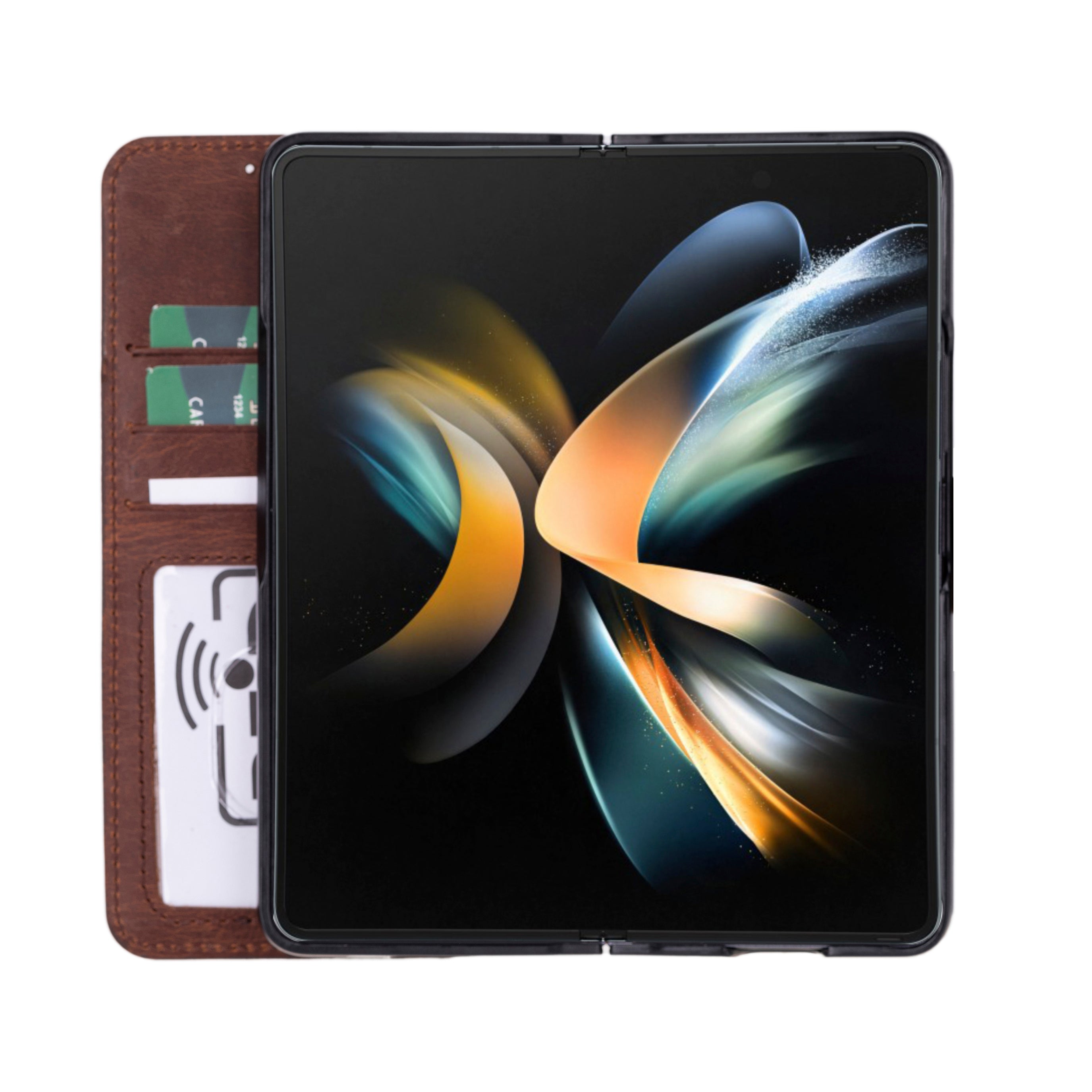 Shield Leather Samsung Galaxy Z Fold 5 Folio Wallet Case