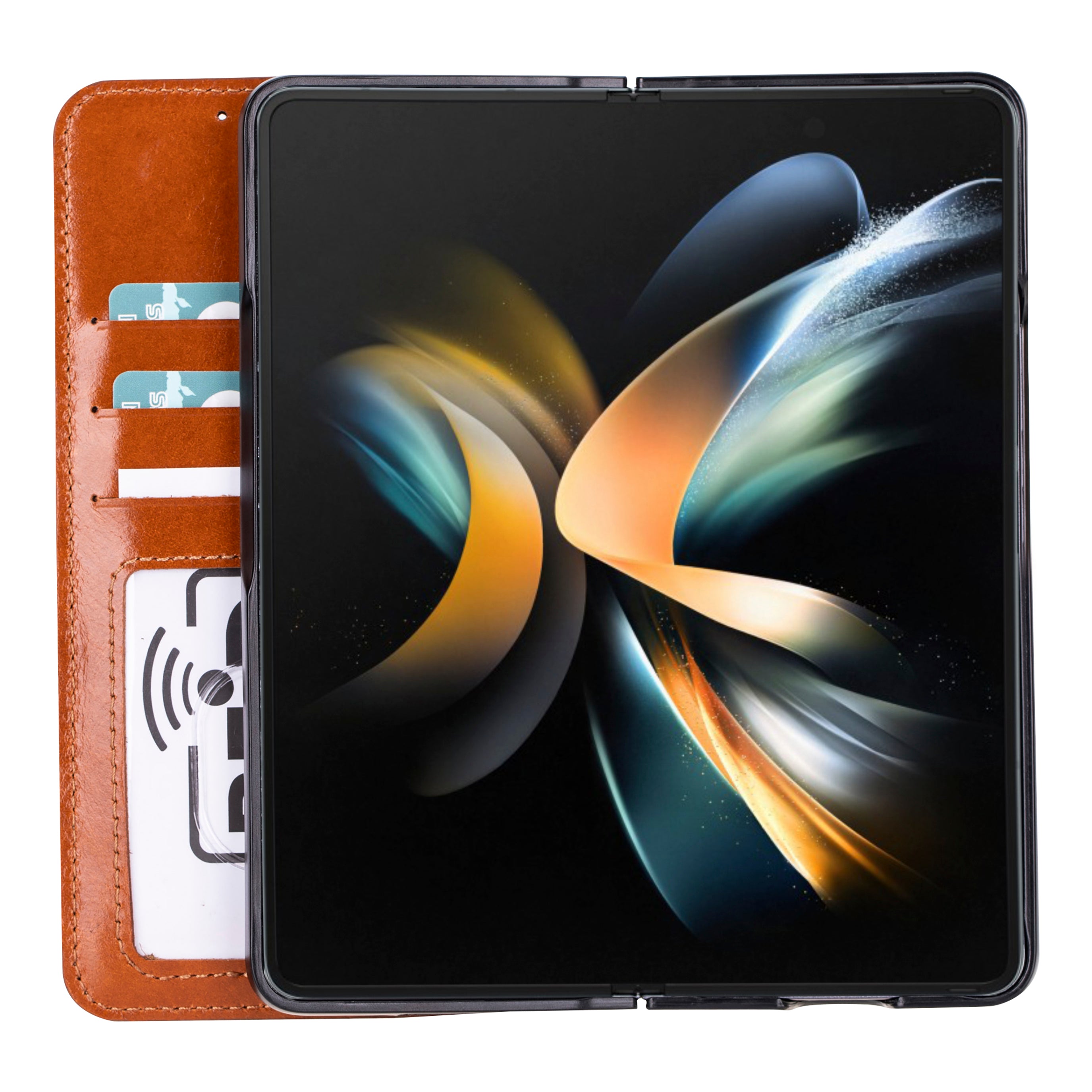 Shield Leather Samsung Galaxy Z Fold 5 Folio Wallet Case