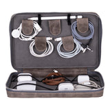 Leather Travel Cable Organizer