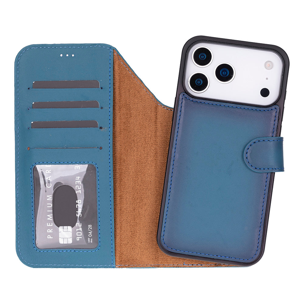 Magic I Phone 17 Pro Max Leather Detachable Wallet Case