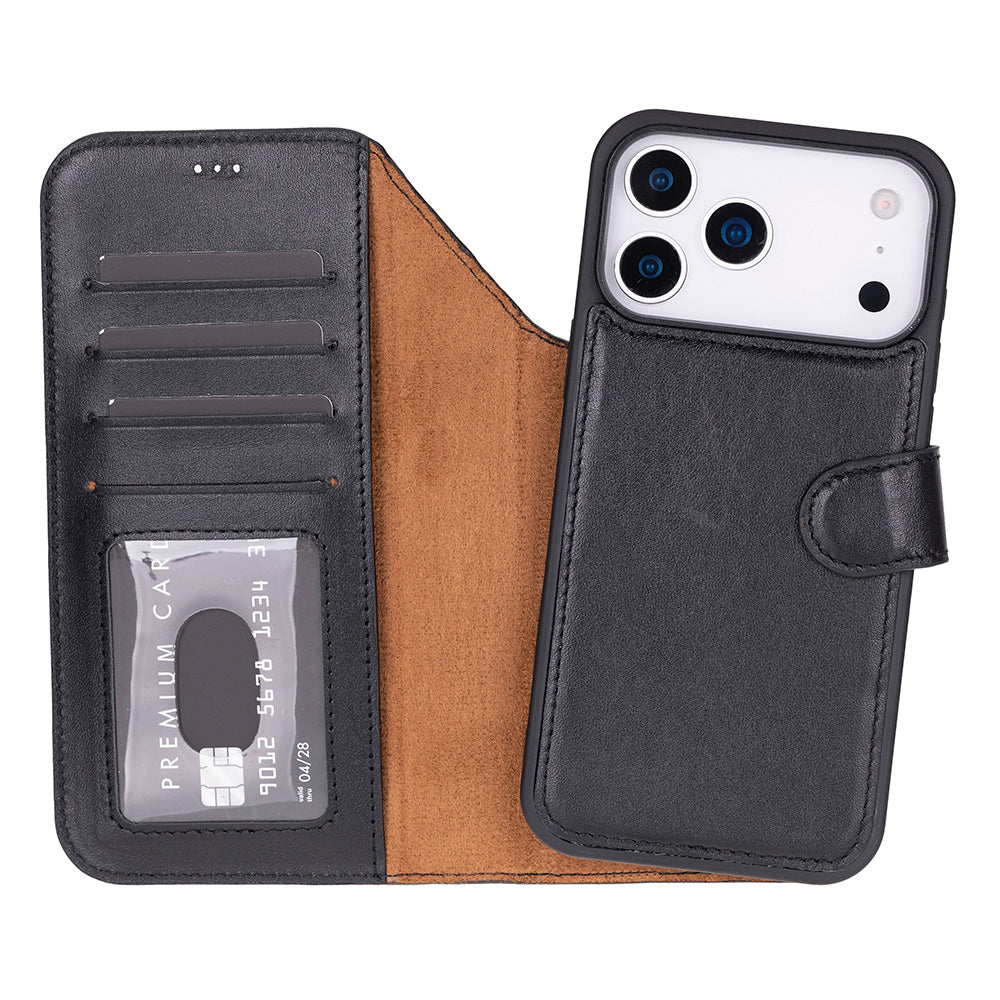 Magic I Phone 17 Pro Leather Detachable Wallet Case