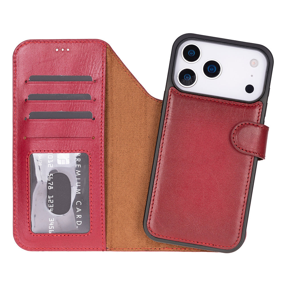 Magic I Phone 17 Pro Leather Detachable Wallet Case
