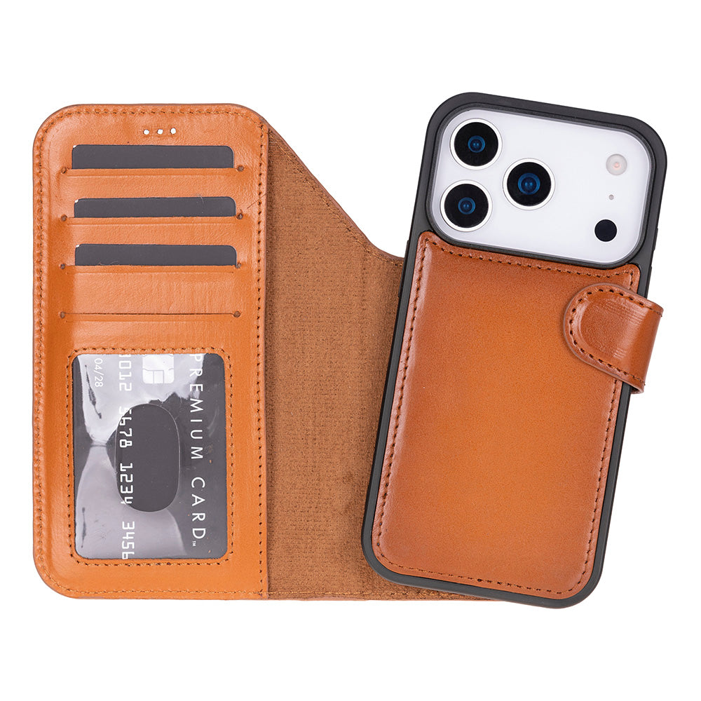 Magic I Phone 17 Pro Leather Detachable Wallet Case