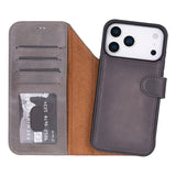 Magic I Phone 17 Pro Max Leather Detachable Wallet Case