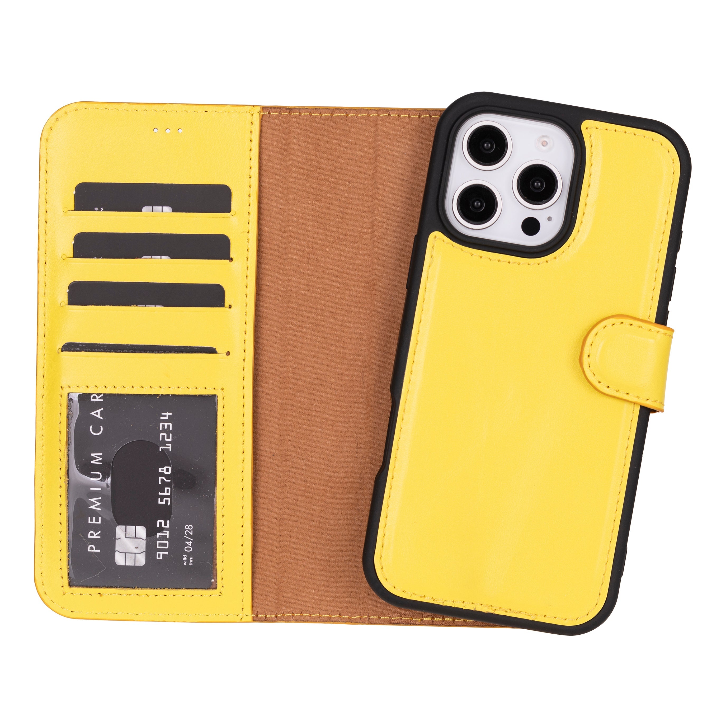 Magic I Phone 16 Pro Max Leather Detachable Wallet Case