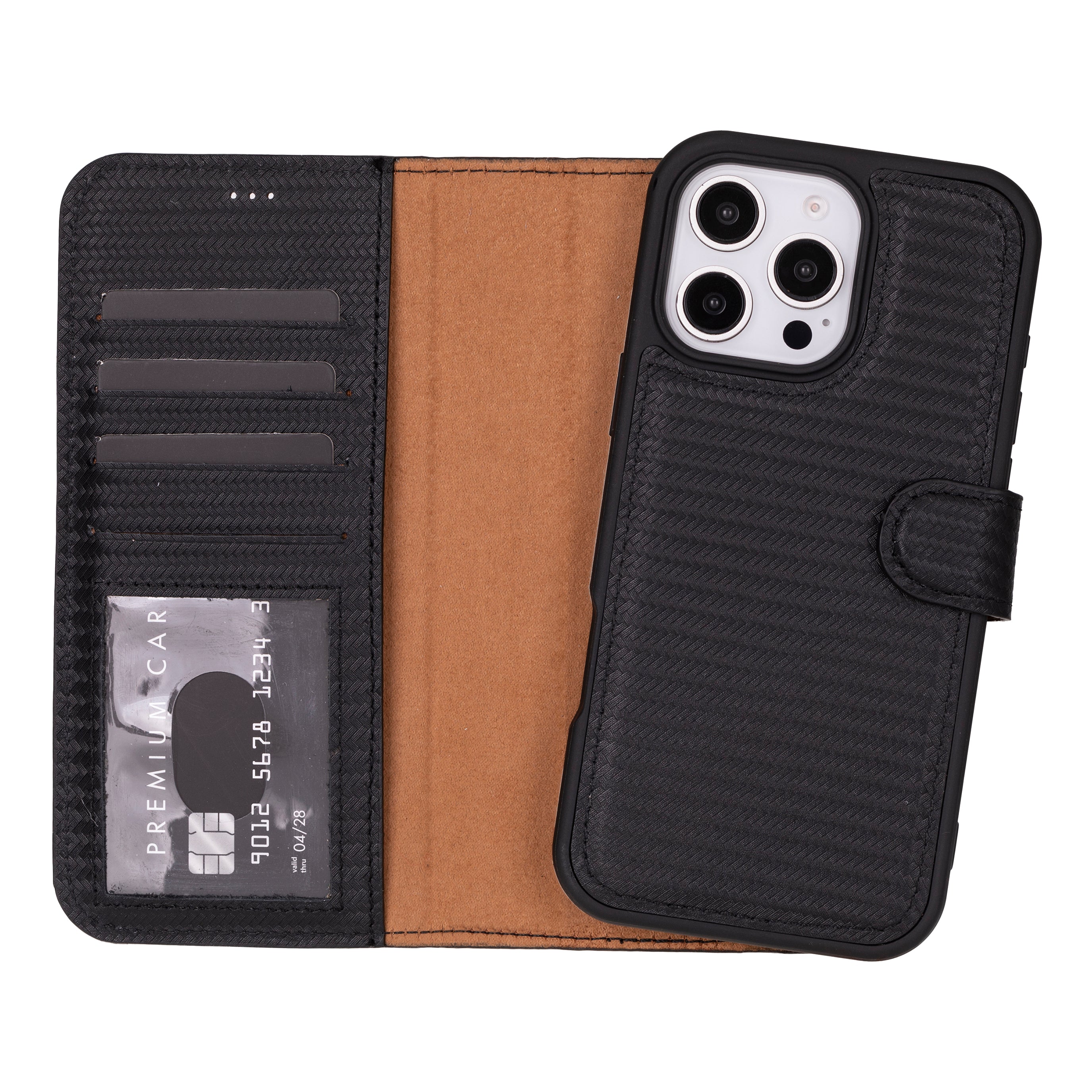 Magic I Phone 16 Pro Max Leather Detachable Wallet Case