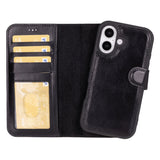 Magic I Phone 16 Plus Detachable Leather Wallet Case