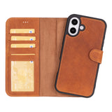 Magic I Phone 16 Plus Detachable Leather Wallet Case