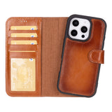 Magic I Phone 16 Pro Max Leather Detachable Wallet Case