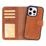Magic I Phone 16 Pro Detachable Leather Wallet Case