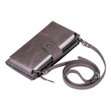 Luvia Lozan Strap Leather Crossbody Wallet