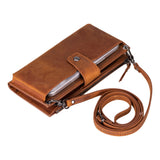 Luvia Lozan Strap Leather Crossbody Wallet