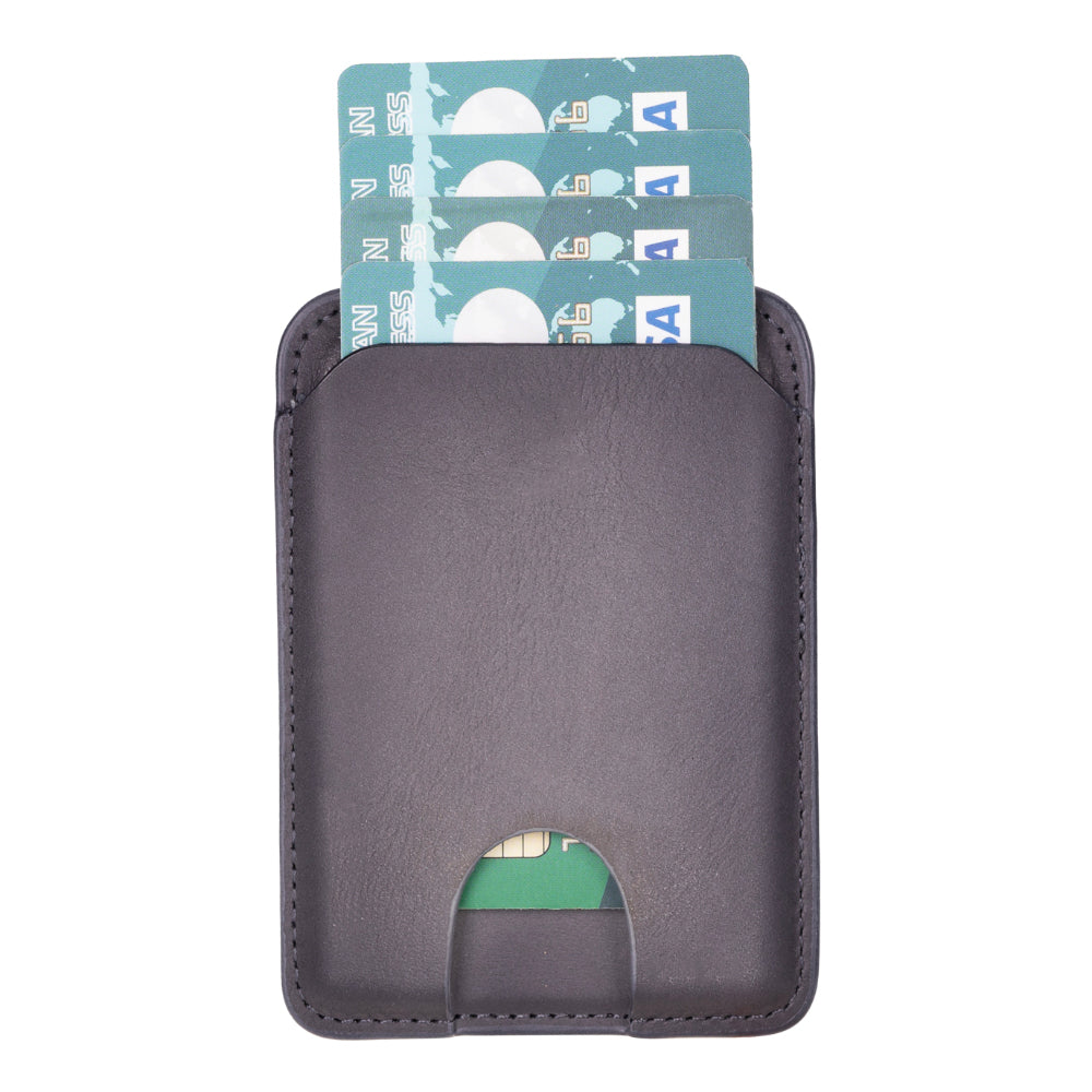 Snap MagFit Leather Magnetic Card Holder