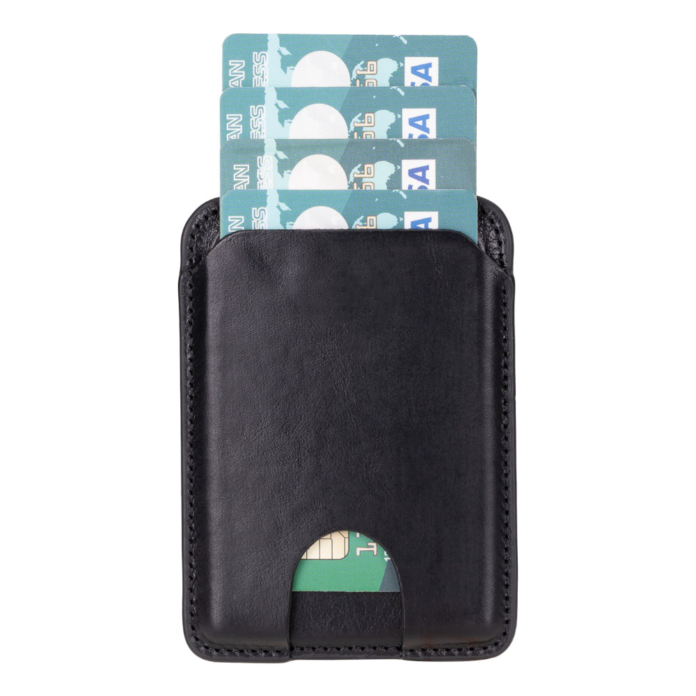 Snap MagFit Leather Magnetic Card Holder