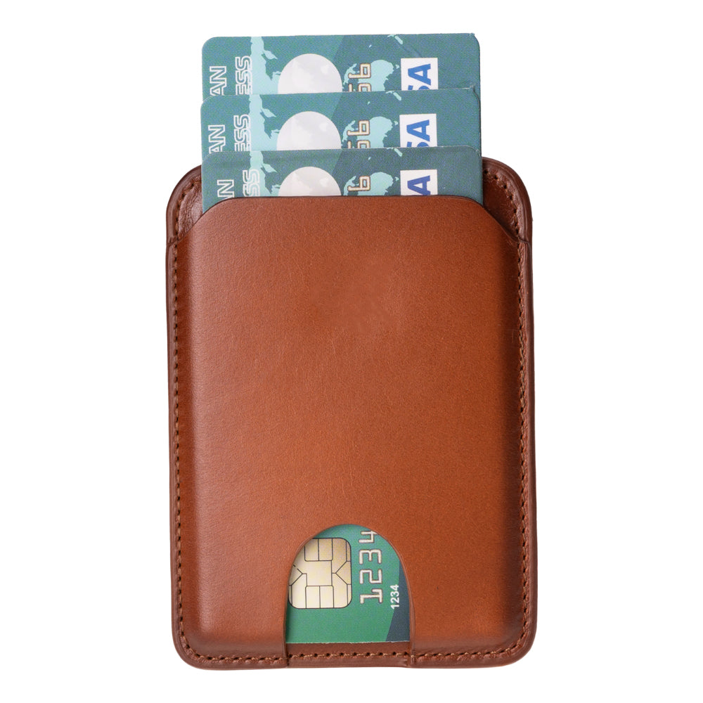 Snap MagFit Leather Magnetic Card Holder