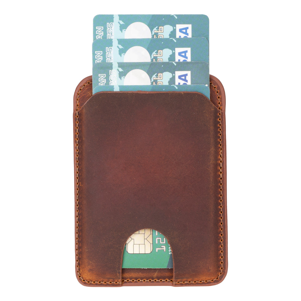 Snap MagFit Leather Magnetic Card Holder