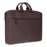 Truro Leather Business Briefcase / Laptop Case 13" With Suitcase