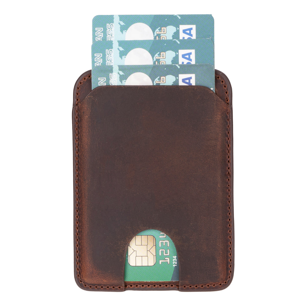 Snap MagFit Leather Magnetic Card Holder