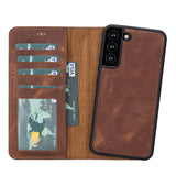 Sapiens Samsung Galaxy S22 Leather Detachable Wallet Case