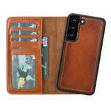 Sapiens Samsung Galaxy S22 Leather Detachable Wallet Case