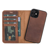 Liluri I Phone 12 Mini Detachable Leather Wallet Case