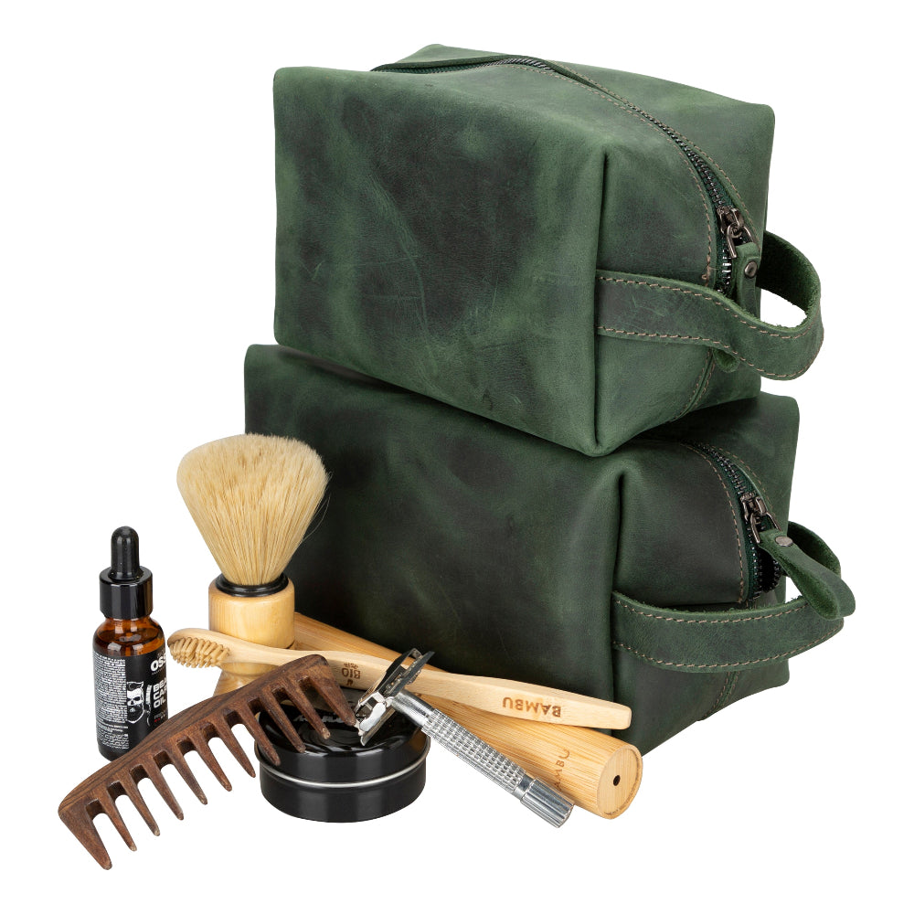 Vera Leather Dopp Kit, X Large