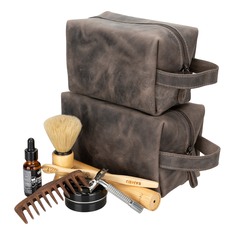 Vera Leather Dopp Kit, Large