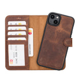 Liluri I Phone 14 Plus Detachable Leather Wallet Case