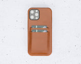 Apple iPhone 12 Series Ultra Cover Card Holder / UC iPhone 12 Pro Max 6.7" / Rustic Tan Bouletta