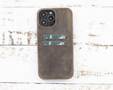 Apple iPhone IP13 Series Leather Case / RC-CC - Rock Cover Card Holder iPhone 13 Pro Max 6.7 / G6