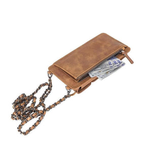 Avjin Crossbody Leather Bag Compatible with Phones up to 6.9"