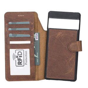 Google Pixel 6 Series Detachble Magnetic Wallet Leather Case RST2EF / Google Pixel 6 Pro
