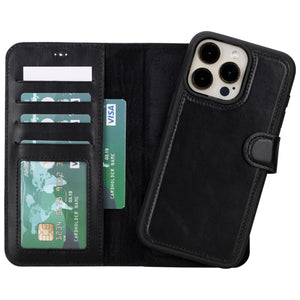 iPhone 15 Series Leather Wallet Case