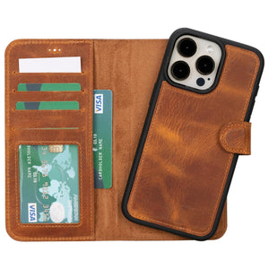 iPhone 15 Series Leather Wallet Case