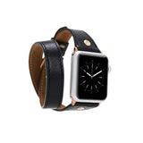 Leather Apple Watch Bands - DTS Double Tour Slim Hector Gold Trok Style