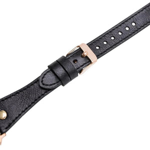 Leather Apple Watch Bands - DTS Double Tour Slim Hector Gold Trok Style F3