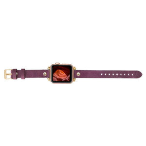 Leather Apple Watch Bands - Ferro Gold Trok Style G19